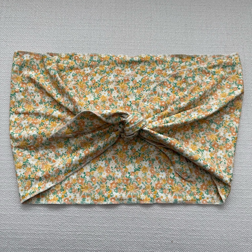 Stone Fox Swim Ditsy Floral Anini Scarf Top - M/L